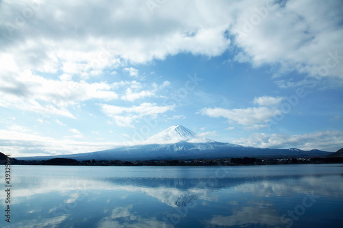 Fototapeta fuji śnieg ładny błękitne niebo japoński