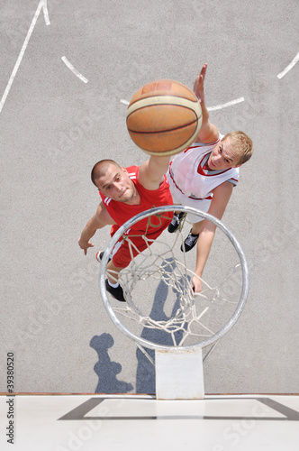 Plakat mężczyzna twarz koszykówka sport
