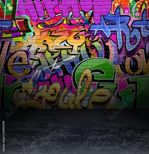 Obraz na płótnie miejski graffiti nowoczesny ulica