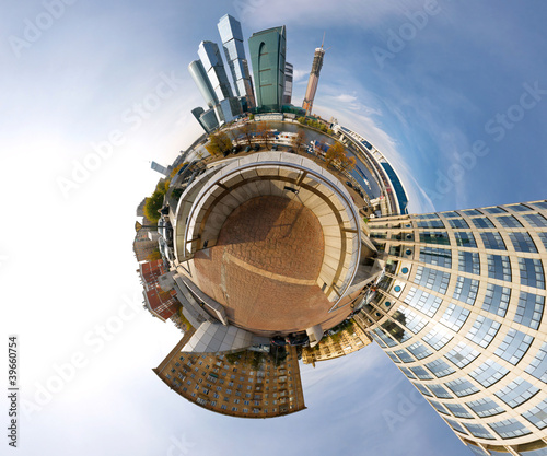 Fotoroleta architektura panorama widok