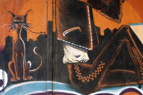 Naklejka świeży sztuka zwierzę graffiti