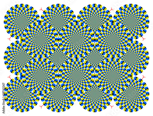 Plakat spirala zen wąż wzór