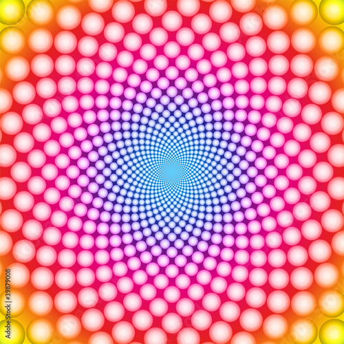 Plakat ornament abstrakcja wzór spirala