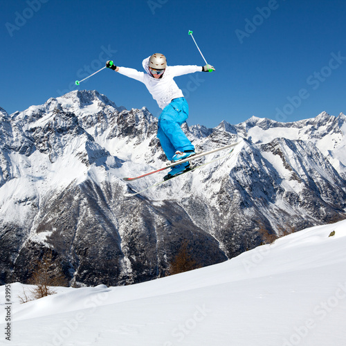 Fototapeta wyścig spokojny śnieg sport