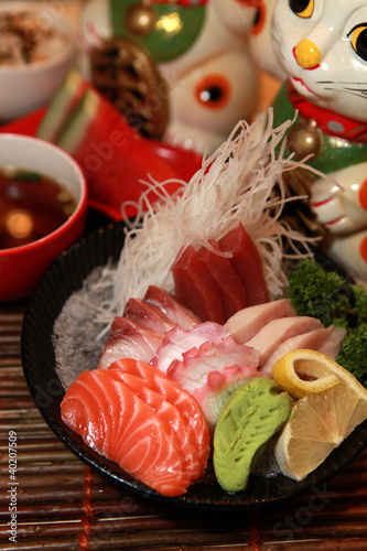 Fototapeta japonia zdrowy jedzenie japoński ryba