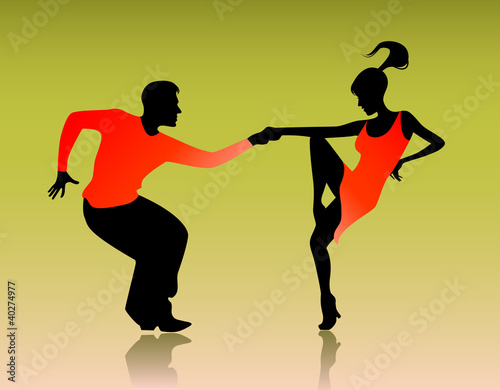 Fotoroleta taniec obraz ludzie tango