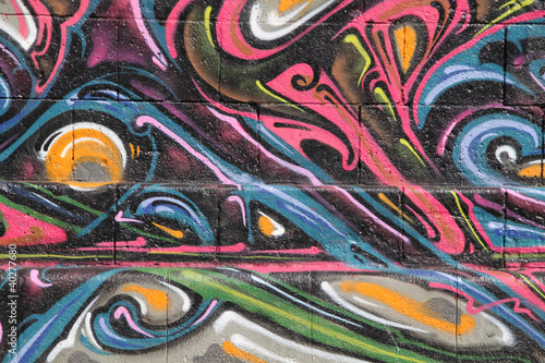 Plakat droga graffiti sztuka