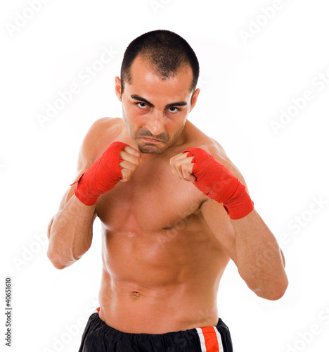 Fototapeta przystojny nowoczesny lekkoatletka ludzie boks