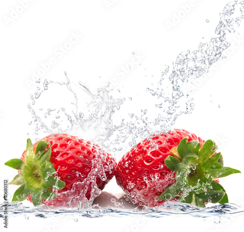 Naklejka ruch zdrowy woda zdrowie owoc