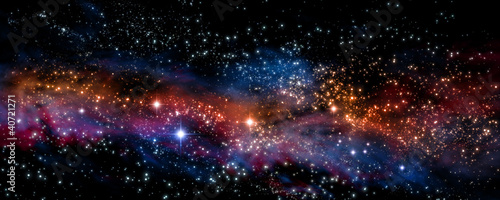 Obraz na płótnie niebo galaktyka mgławica