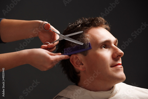 Fototapeta twarz ludzie mężczyzna kosmetyczka salon