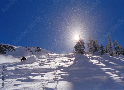 Fototapeta sport słońce narty
