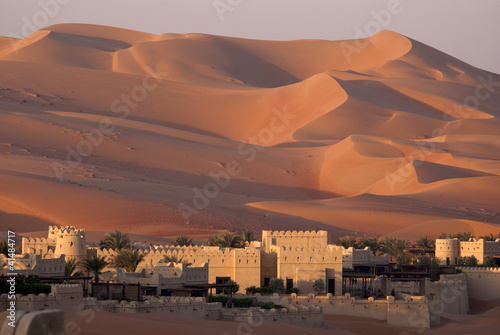 Plakat spokojny wschód wydma natura pustynia