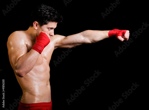 Fotoroleta sport lekkoatletka bokser