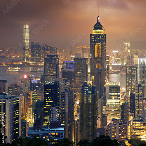 Obraz na płótnie metropolia pejzaż nowoczesny wieża drapacz