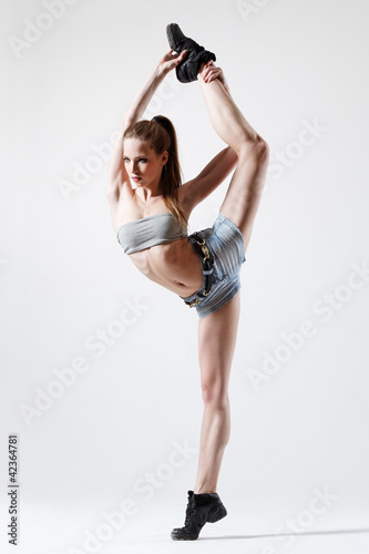 Naklejka kobieta tancerz baletnica
