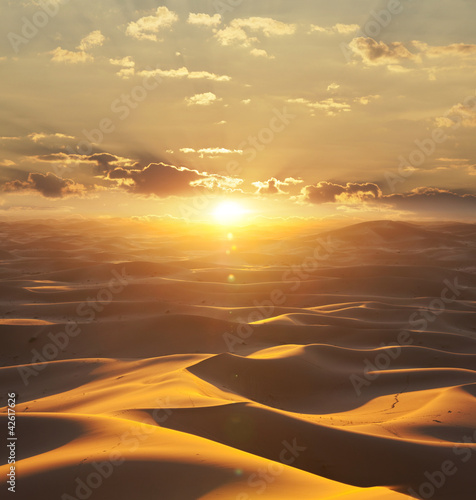 Fotoroleta natura zmierzch pustynia pejzaż świt