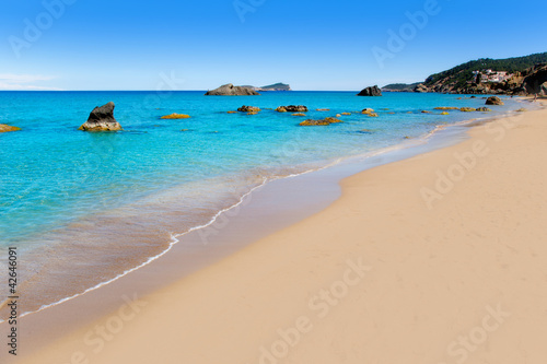 Naklejka plaża wyspa piękny hiszpania morze