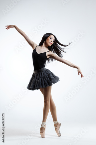 Fototapeta piękny balet baletnica ćwiczenie