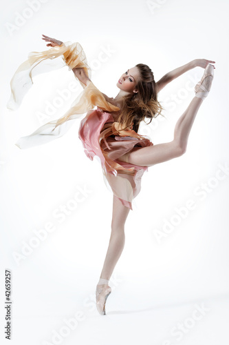 Naklejka tancerz balet taniec kobieta