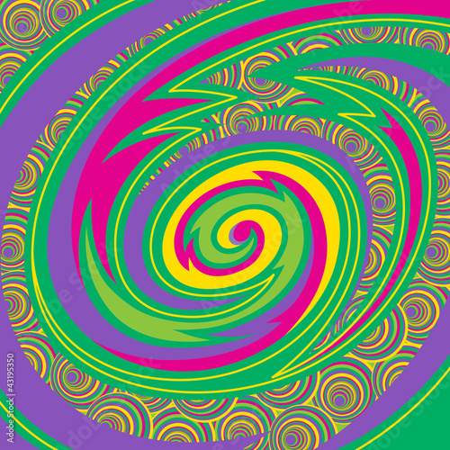 Naklejka Hipnotyzujące spirale