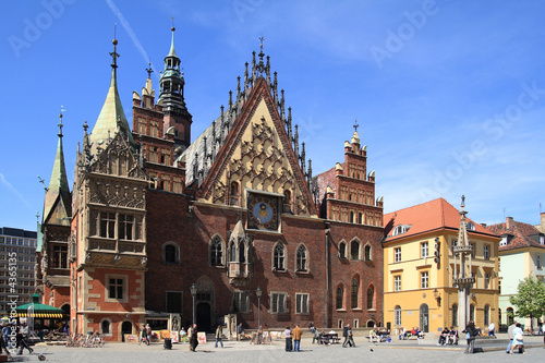 Fototapeta ratusz europa architektura wrocław śląsk