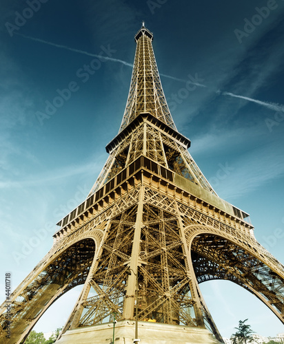 Fototapeta słońce architektura wieża europa francja