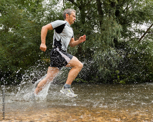 Obraz na płótnie jogging wyścig mężczyzna fitness lekkoatletka