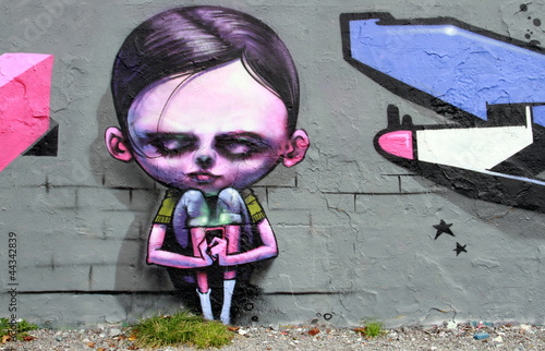 Fotoroleta miejski street art graffiti sztuka