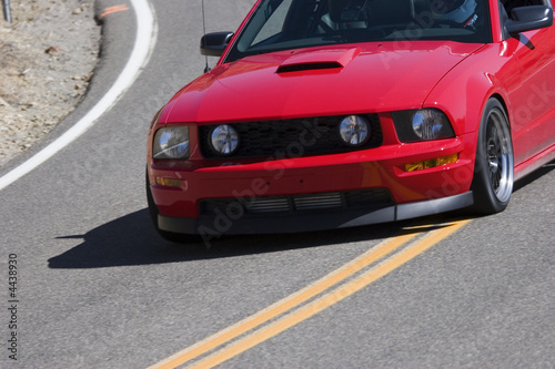 Obraz na płótnie wyścig samochód sportowy mustang