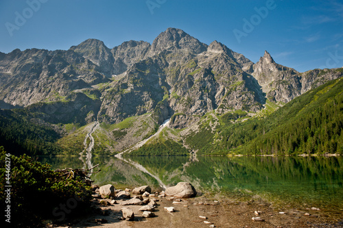 Naklejka widok tatry góra woda zakopane