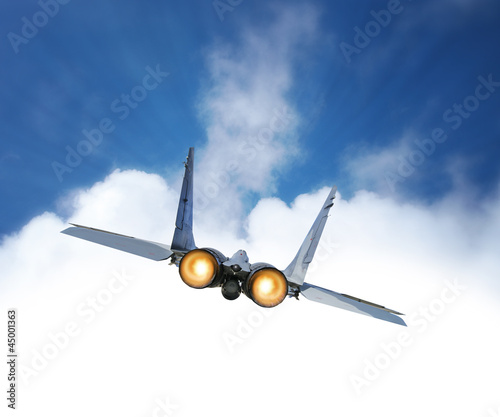 Fototapeta wojskowy samolot odrzutowiec