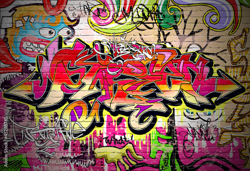 Fototapeta miejski hip-hop sztuka graffiti ulica