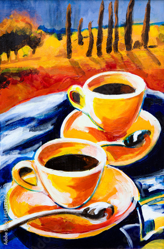 Obraz na płótnie włochy włoski nowoczesny sztuka kawa