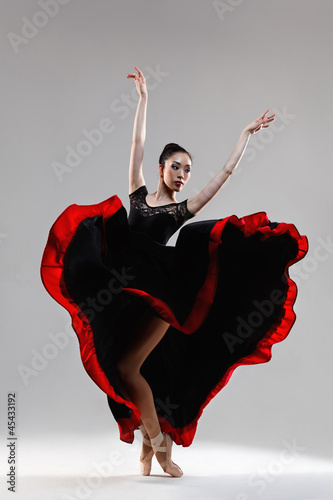 Naklejka taniec tancerz dziewczynka balet