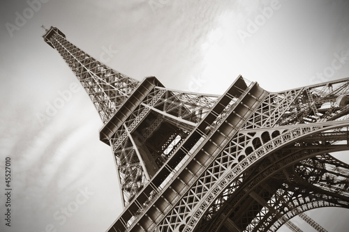 Naklejka francja piękny wieża niebo europa