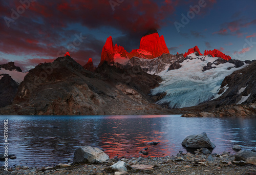 Fototapeta szczyt narodowy góra natura świt
