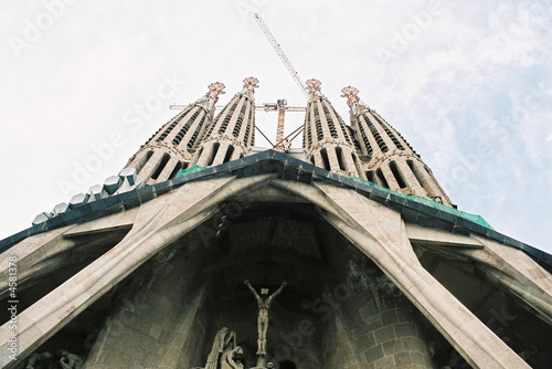Fototapeta świątynia wieża kościół barcelona katedra
