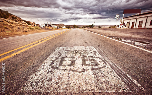 Fotoroleta amerykański pustynia ulica droga wiejski
