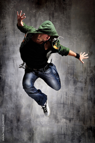 Plakat tancerz sport break dance hip-hop taniec