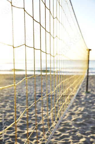 Naklejka piłka siatkówka plaża