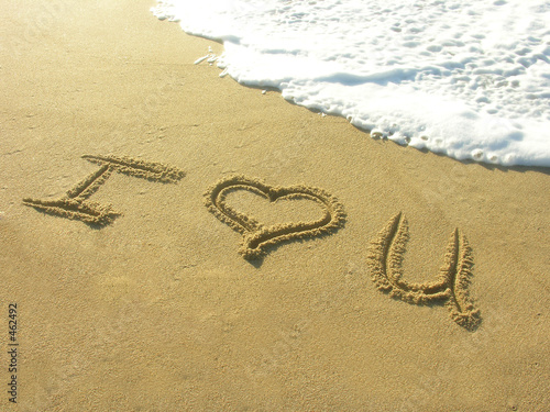 Plakat morze słońce zdrowie miłość para