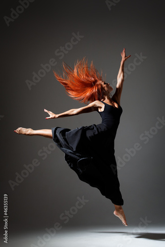 Naklejka piękny tancerz taniec baletnica