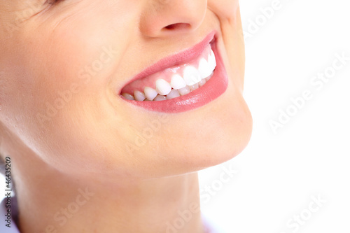 Naklejka uśmiech usta zdrowie twarz kosmetyk
