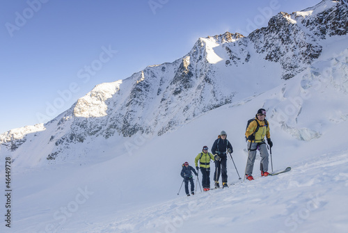 Fotoroleta sporty zimowe lód mężczyzna alpy
