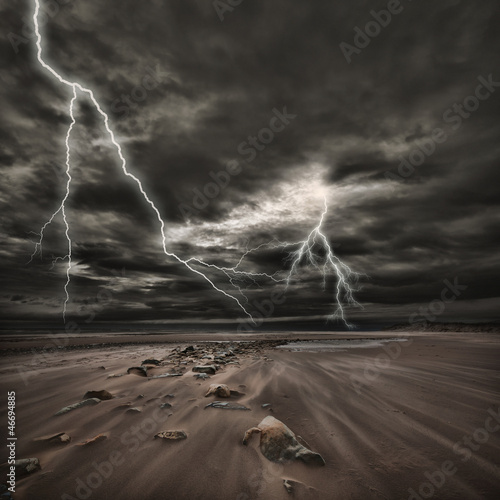 Fototapeta wybrzeże plaża natura sztorm