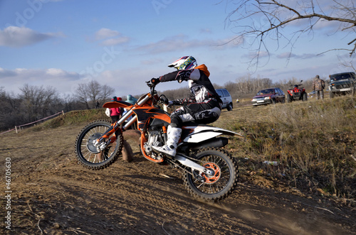 Obraz na płótnie motocykl jazda konna motocross motorsport wzgórze