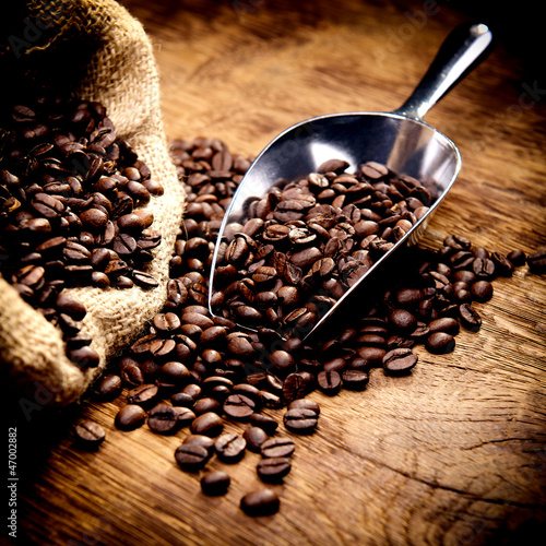 Plakat natura jedzenie kawa