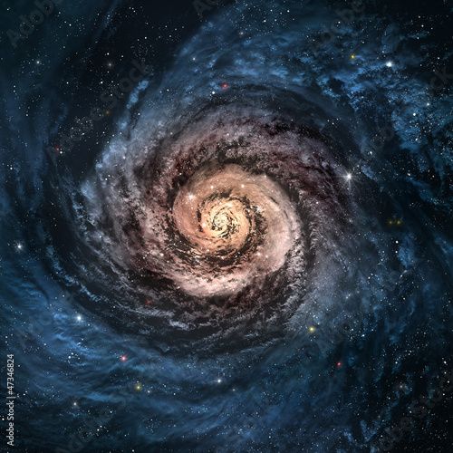 Naklejka wszechświat astronauta mgławica galaktyka noc
