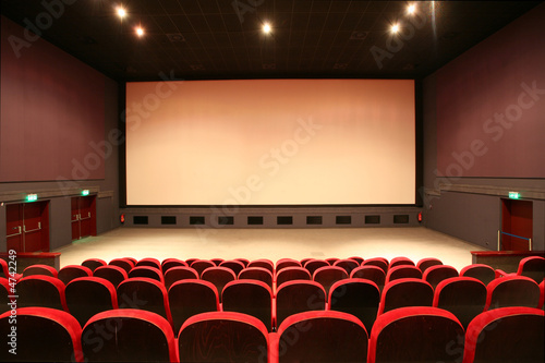 Naklejka patrzeć wnętrze film publiczność